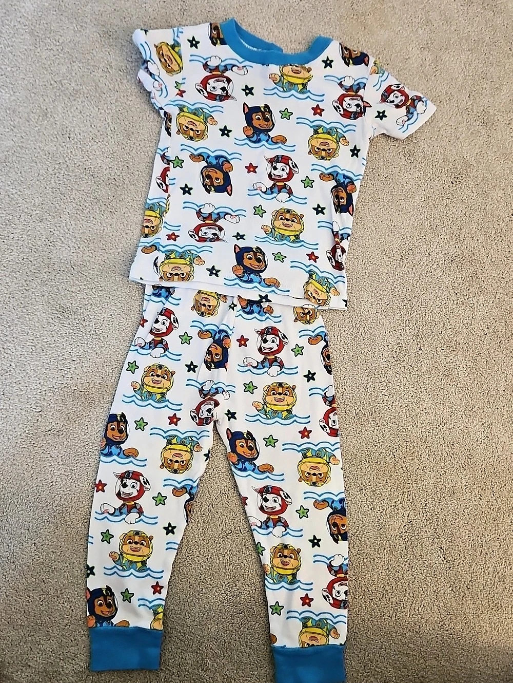 Nickelodeon Paw Patrol Cotton Pajama Set Boys 3T Pajama Set Blue & White